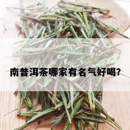 南普洱茶哪家有名气好喝？