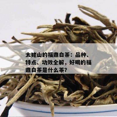 太姥山的福鼎白茶：品种、特点、功效全解，好喝的福鼎白茶是什么茶？
