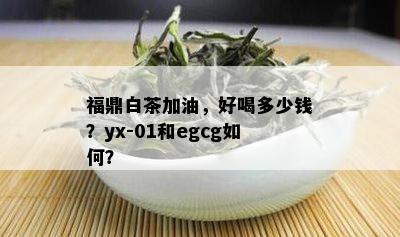 福鼎白茶加油，好喝多少钱？yx-01和egcg如何？