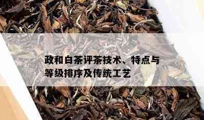 政和白茶评茶技术、特点与等级排序及传统工艺