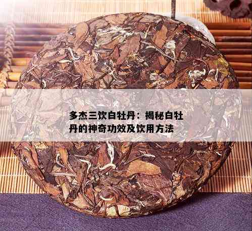 多杰三饮白牡丹：揭秘白牡丹的神奇功效及饮用方法