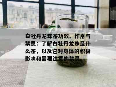 白牡丹龙珠茶功效、作用与禁忌：了解白牡丹龙珠是什么茶，以及它对身体的积极影响和需要注意的禁忌。