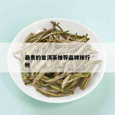 最贵的普洱茶推荐品牌排行榜