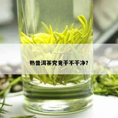 熟普洱茶究竟干不干净？