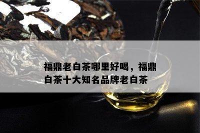 福鼎老白茶哪里好喝，福鼎白茶十大知名品牌老白茶