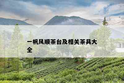 一帆风顺茶台及相关茶具大全