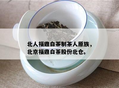 北人福鼎白茶制茶人原族，北京福鼎白茶股份北仓。