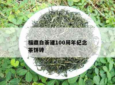 福鼎白茶建100周年纪念茶饼砖