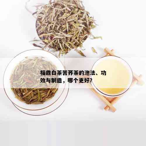 福鼎白茶苦荞茶的泡法、功效与制造，哪个更好？