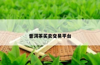 普洱茶买卖交易平台