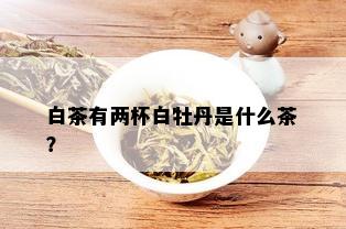 白茶有两杯白牡丹是什么茶？