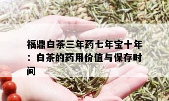 福鼎白茶三年七年宝十年：白茶的用价值与保存时间