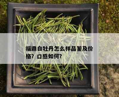 福鼎白牡丹怎么样品鉴及价格？口感如何？