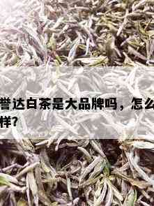 誉达白茶是大品牌吗，怎么样？