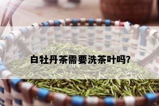 白牡丹茶需要洗茶叶吗？