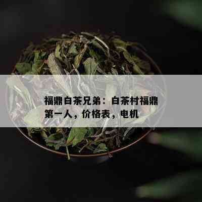 福鼎白茶兄弟：白茶村福鼎之一人，价格表，电机