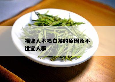 福鼎人不喝白茶的原因及不适宜人群