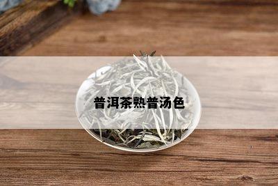 普洱茶熟普汤色