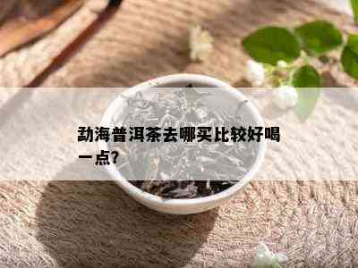 勐海普洱茶去哪买比较好喝一点？