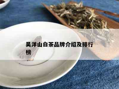 吴洋山白茶品牌介绍及排行榜