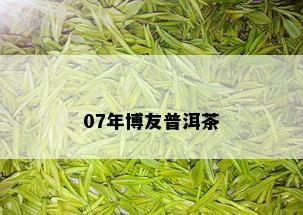 07年博友普洱茶