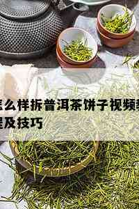 怎么样拆普洱茶饼子视频教程及技巧