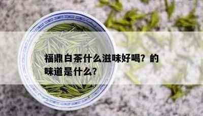 福鼎白茶什么滋味好喝？的味道是什么？