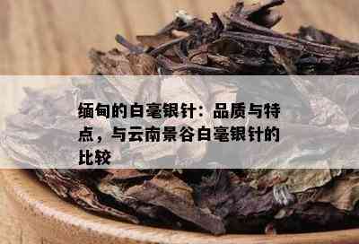 缅甸的白毫银针：品质与特点，与云南景谷白毫银针的比较