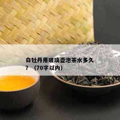 白牡丹用玻璃壶泡茶水多久？（70字以内）