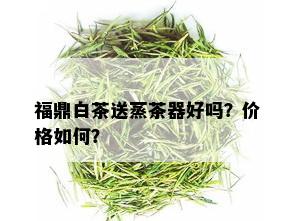 福鼎白茶送蒸茶器好吗？价格如何？