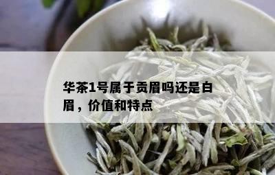 华茶1号属于贡眉吗还是白眉，价值和特点