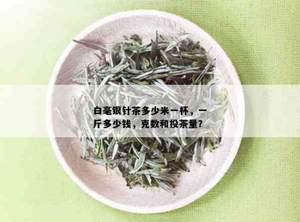 白毫银针茶多少米一杯，一斤多少钱，克数和投茶量？