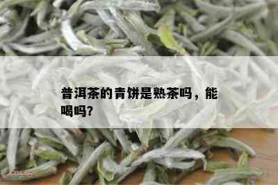 普洱茶的青饼是熟茶吗，能喝吗？