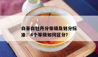 白茶白牡丹分等级及划分标准：4个等级如何区分？