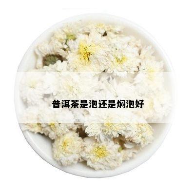 普洱茶是泡还是焖泡好