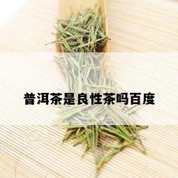 普洱茶是良性茶吗百度