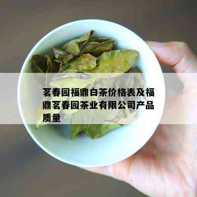 茗春园福鼎白茶价格表及福鼎茗春园茶业有限公司产品质量