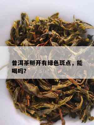 普洱茶掰开有绿色斑点，能喝吗？