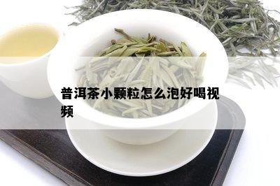 普洱茶小颗粒怎么泡好喝视频