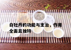 白牡丹的功能与主治，作用全面且独特