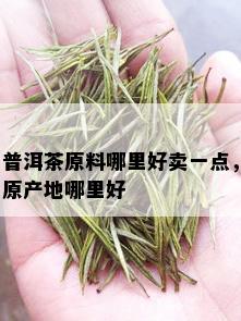 普洱茶原料哪里好卖一点，原产地哪里好