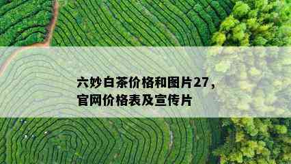 六妙白茶价格和图片27，官网价格表及宣传片