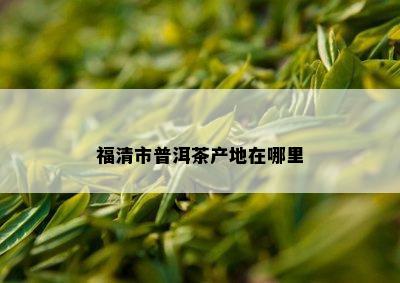 福清市普洱茶产地在哪里