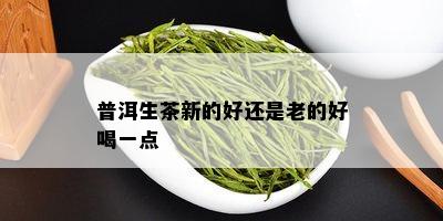 普洱生茶新的好还是老的好喝一点