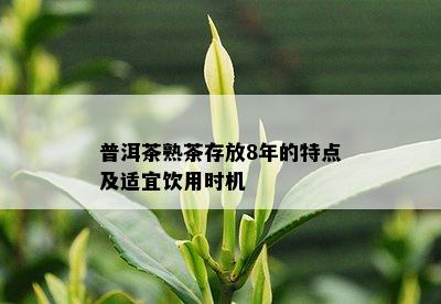 普洱茶熟茶存放8年的特点及适宜饮用时机