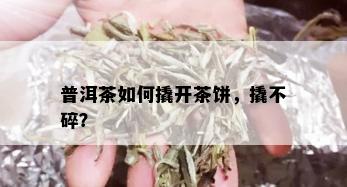 普洱茶如何撬开茶饼，撬不碎？