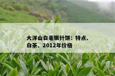 大洋山白毫银针饼：特点、白茶、2012年价格