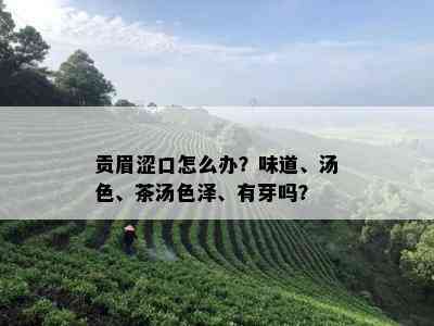 贡眉涩口怎么办？味道、汤色、茶汤色泽、有芽吗？