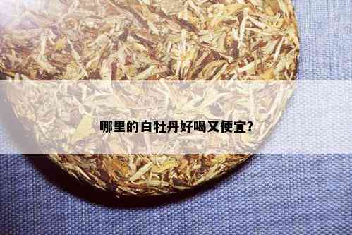 哪里的白牡丹好喝又便宜？