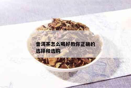 普洱茶怎么喝好教你正确的选择和选购